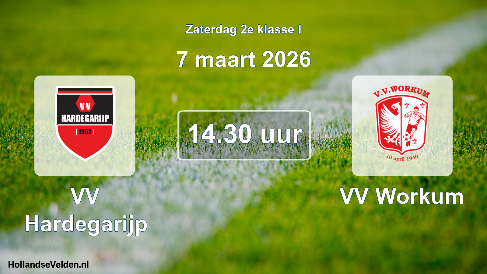 Geplande wedstrijd: VV Hardegarijp - VV Workum (7 maart 2026)