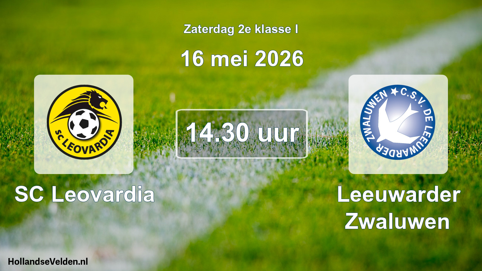 Scheduled Match: SC Leovardia - Leeuwarder Zwaluwen (16 May 2026)