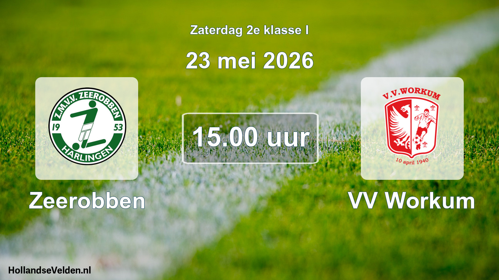 Scheduled Match: Zeerobben - VV Workum (23 May 2026)