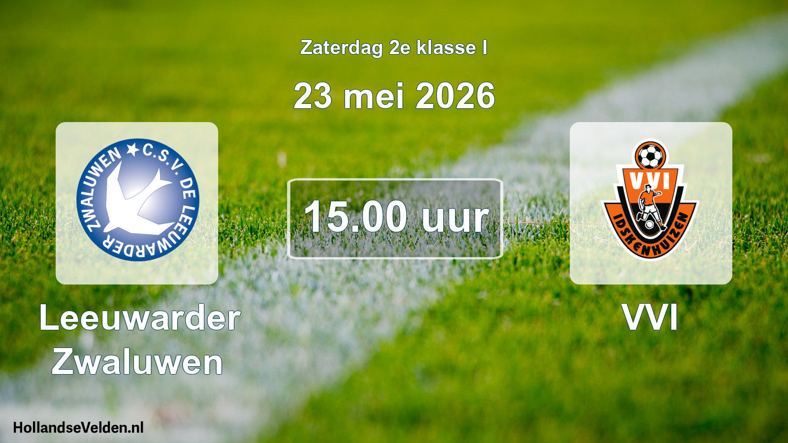 Geplande wedstrijd: Leeuwarder Zwaluwen - VVI (23 mei 2026)