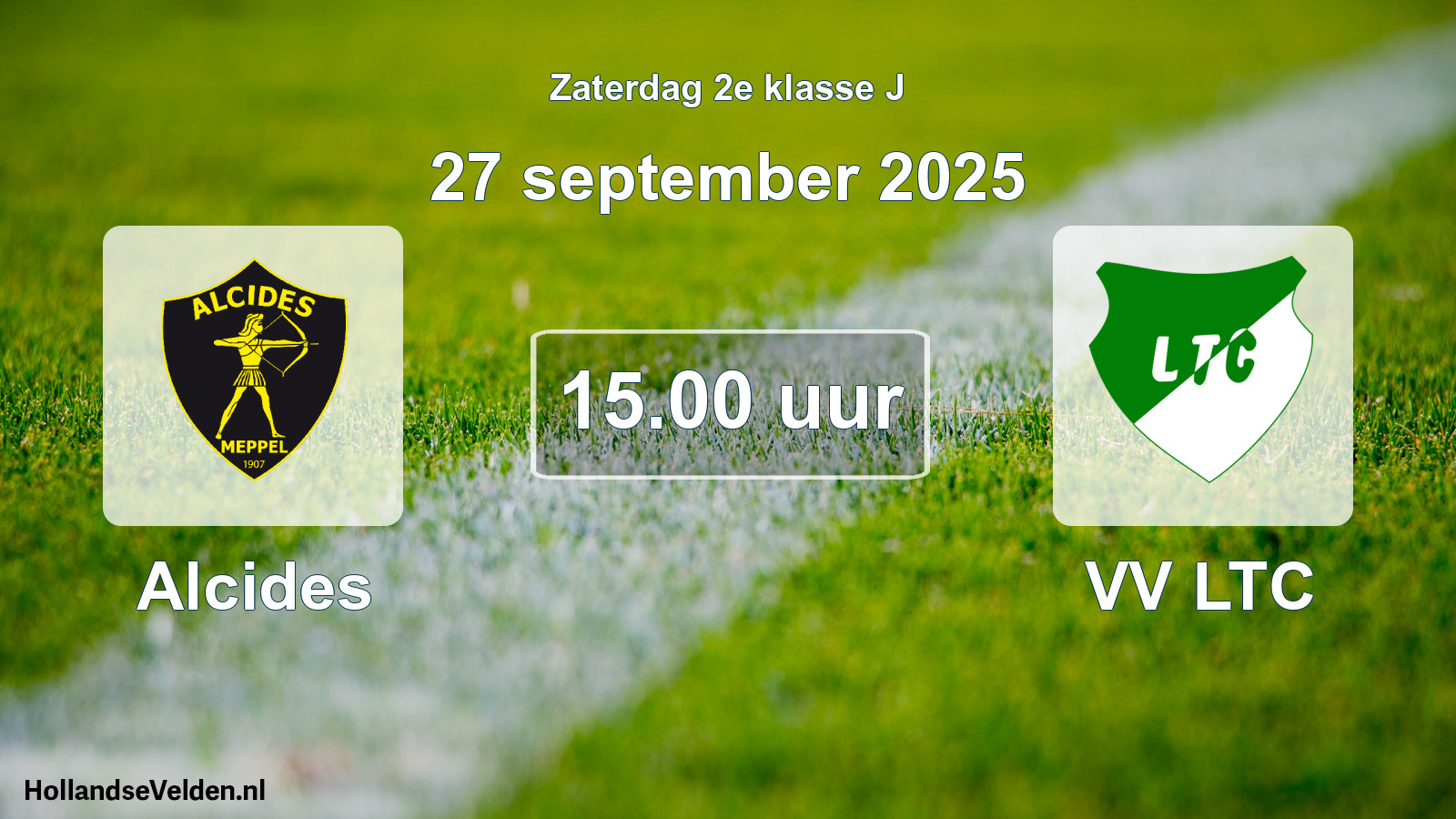 Geplande wedstrijd: Alcides - VV LTC (27 september 2025)