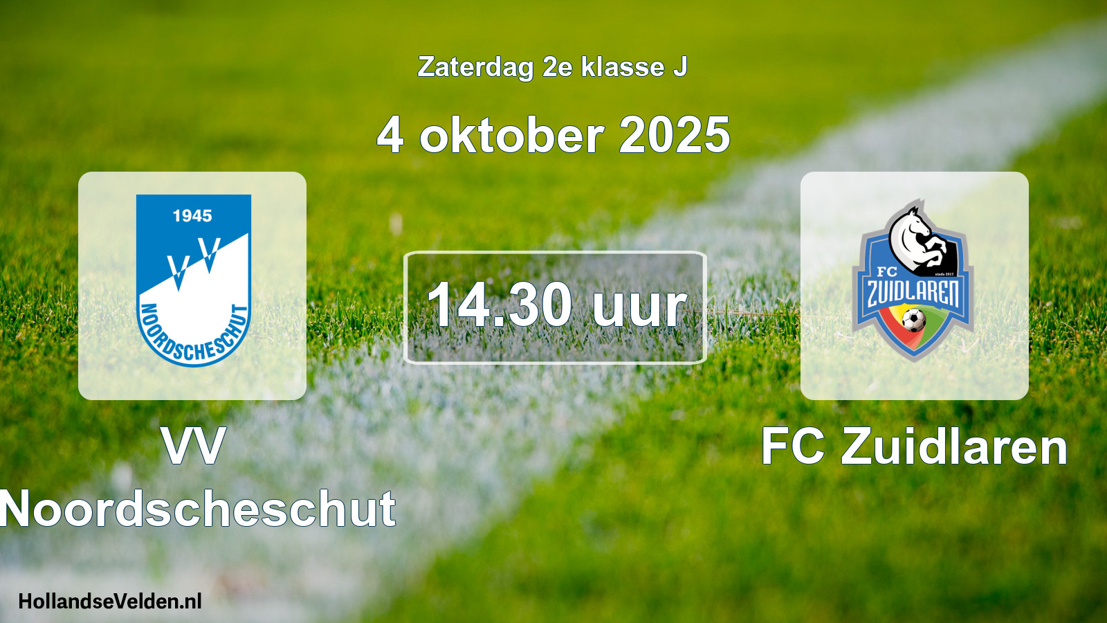 Scheduled Match: VV Noordscheschut - FC Zuidlaren (4 October 2025)