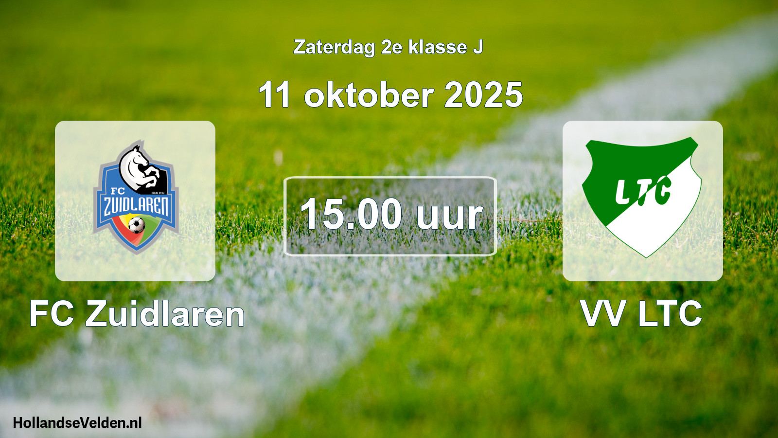Scheduled Match: FC Zuidlaren - VV LTC (11 October 2025)