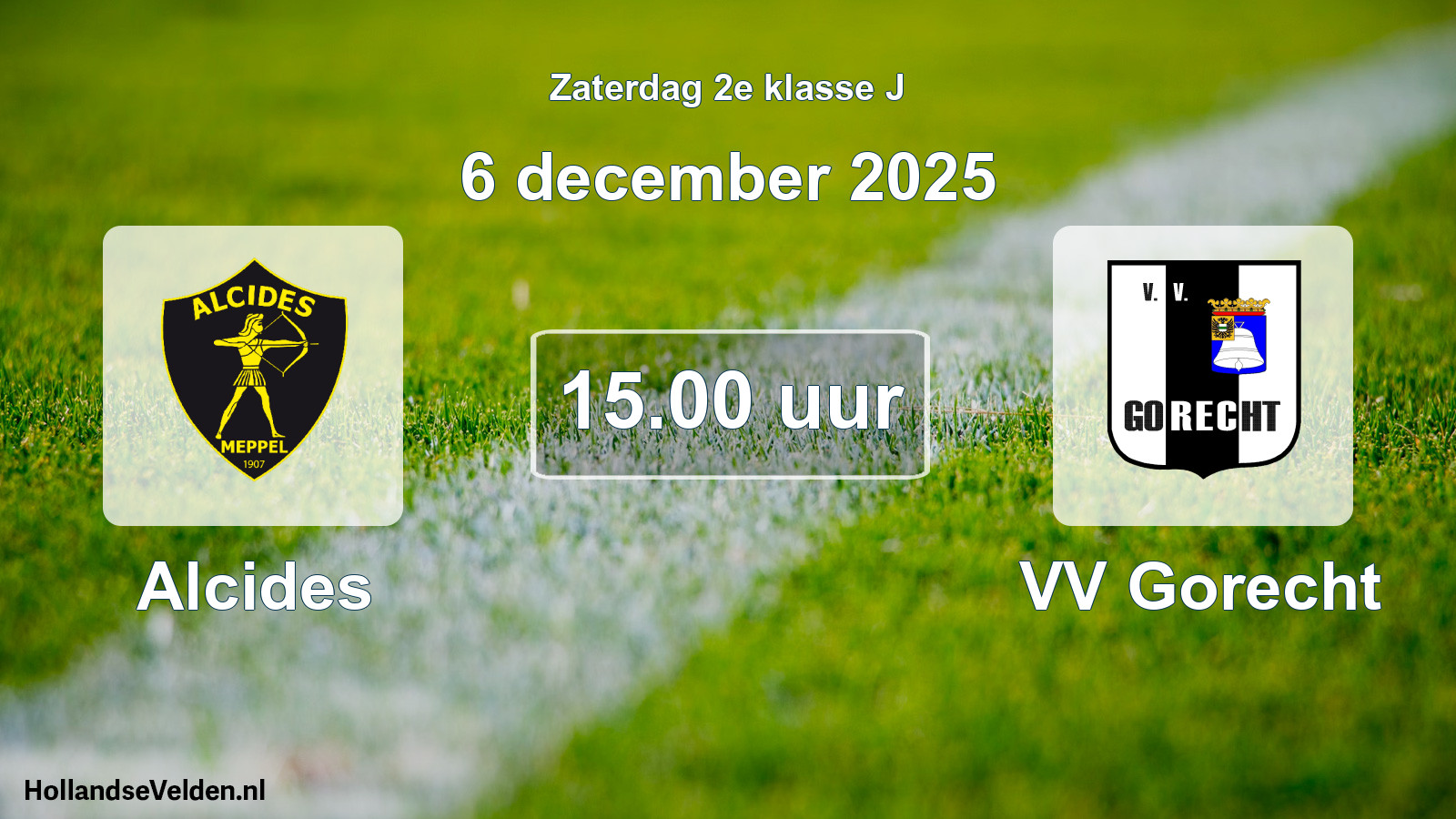 Geplande wedstrijd: Alcides - VV Gorecht (6 december 2025)