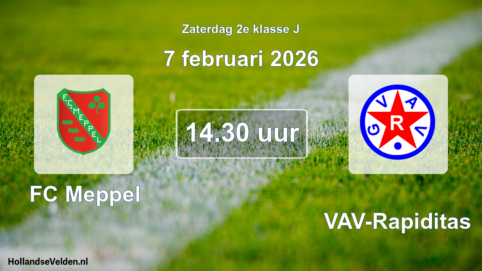 Scheduled Match: FC Meppel - GVAV-Rapiditas (7 February 2026)