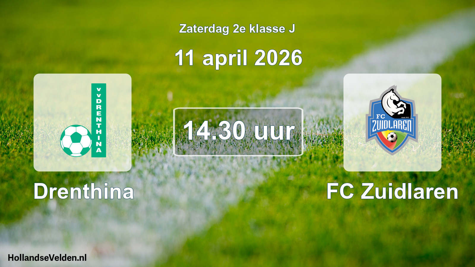 Scheduled Match: Drenthina - FC Zuidlaren (11 April 2026)