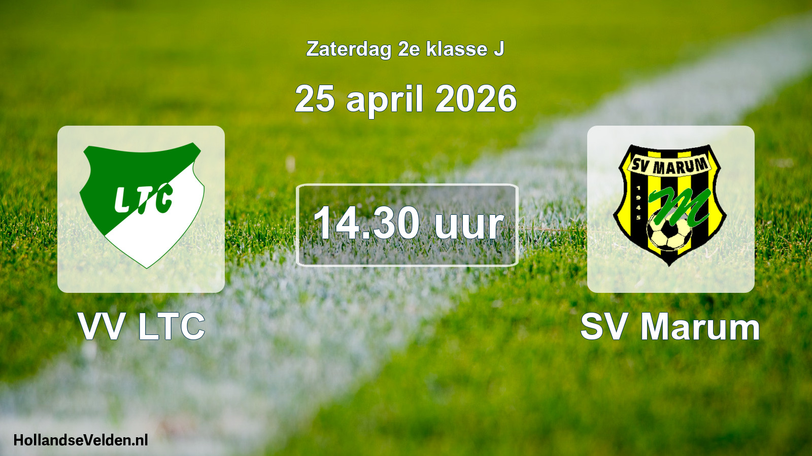 Scheduled Match: VV LTC - SV Marum (25 April 2026)