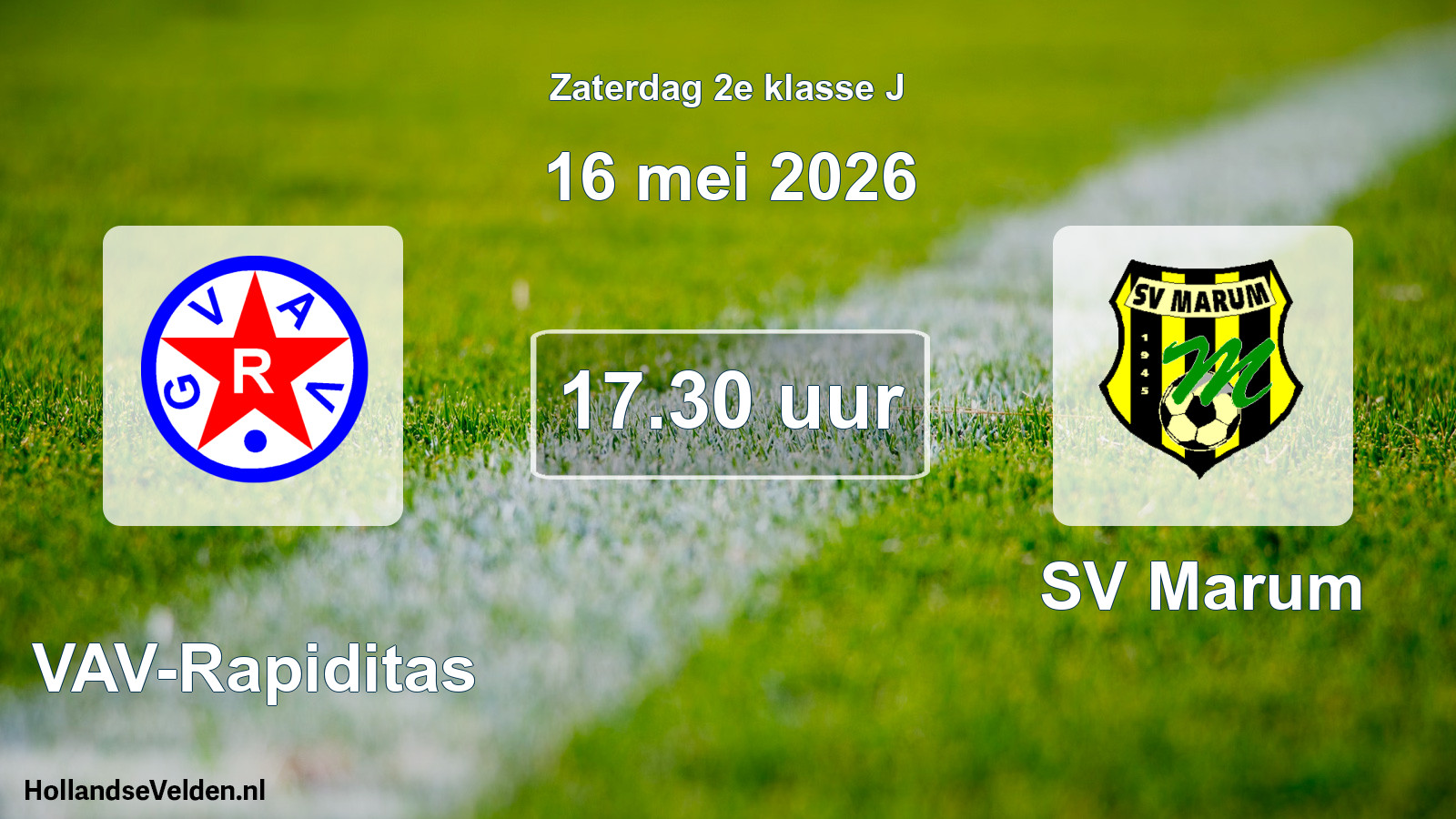 Scheduled Match: GVAV-Rapiditas - SV Marum (16 May 2026)