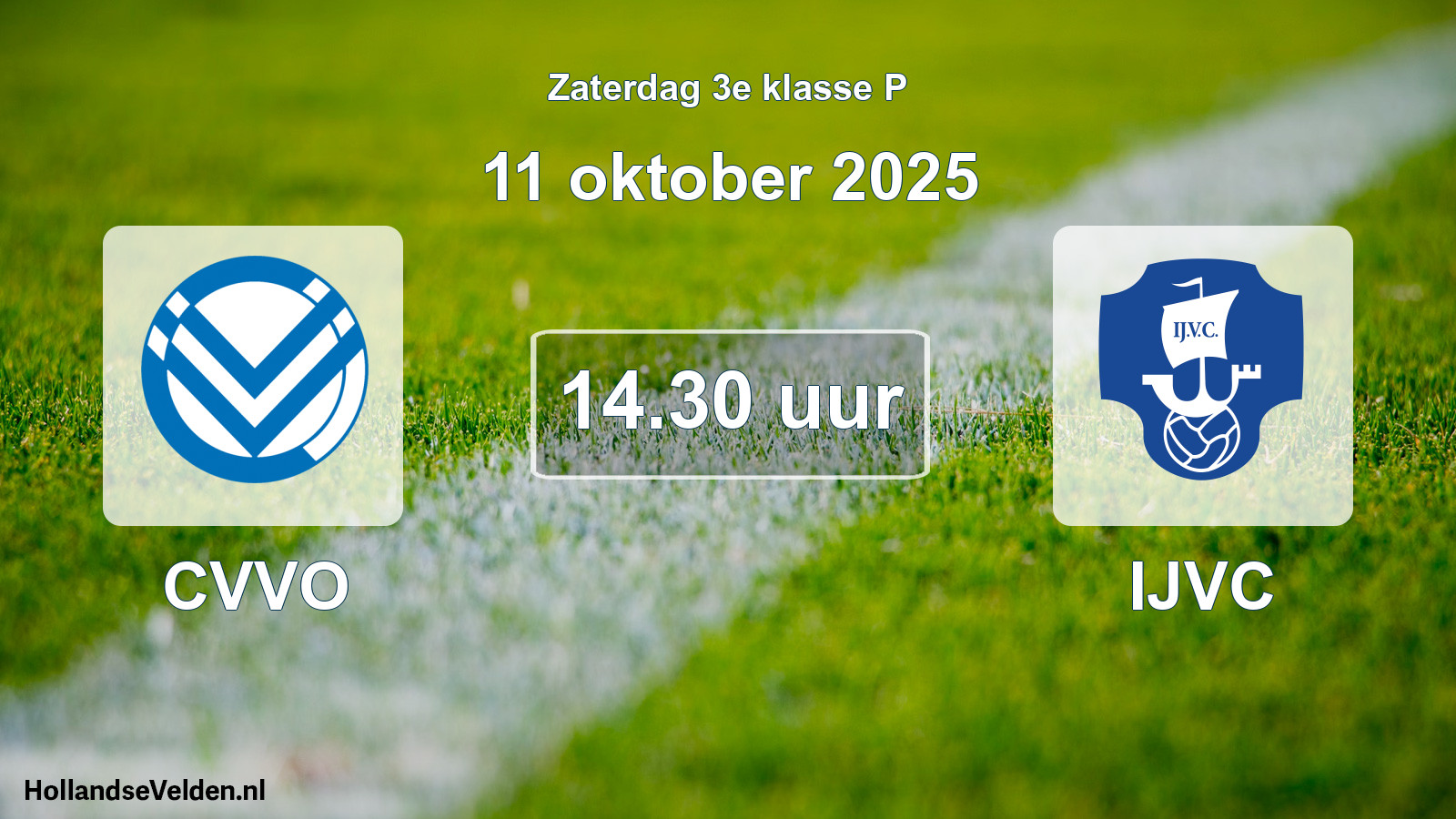 Geplande wedstrijd: CVVO - IJVC (11 oktober 2025)