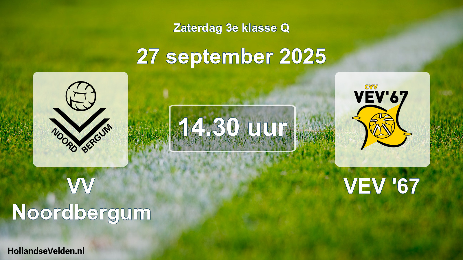 Scheduled Match: VV Noordbergum - VEV '67 (27 September 2025)