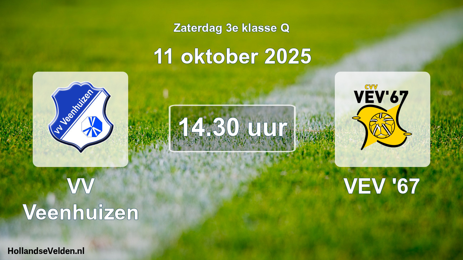 Scheduled Match: VV Veenhuizen - VEV '67 (11 October 2025)