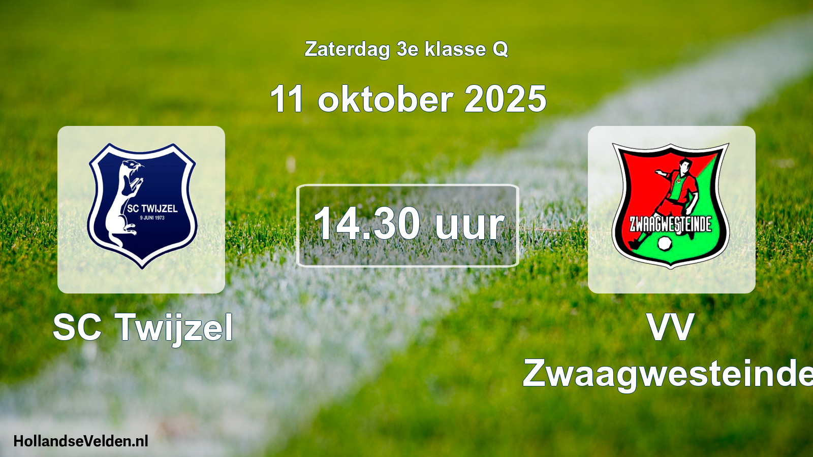 Scheduled Match: SC Twijzel - VV Zwaagwesteinde (11 October 2025)