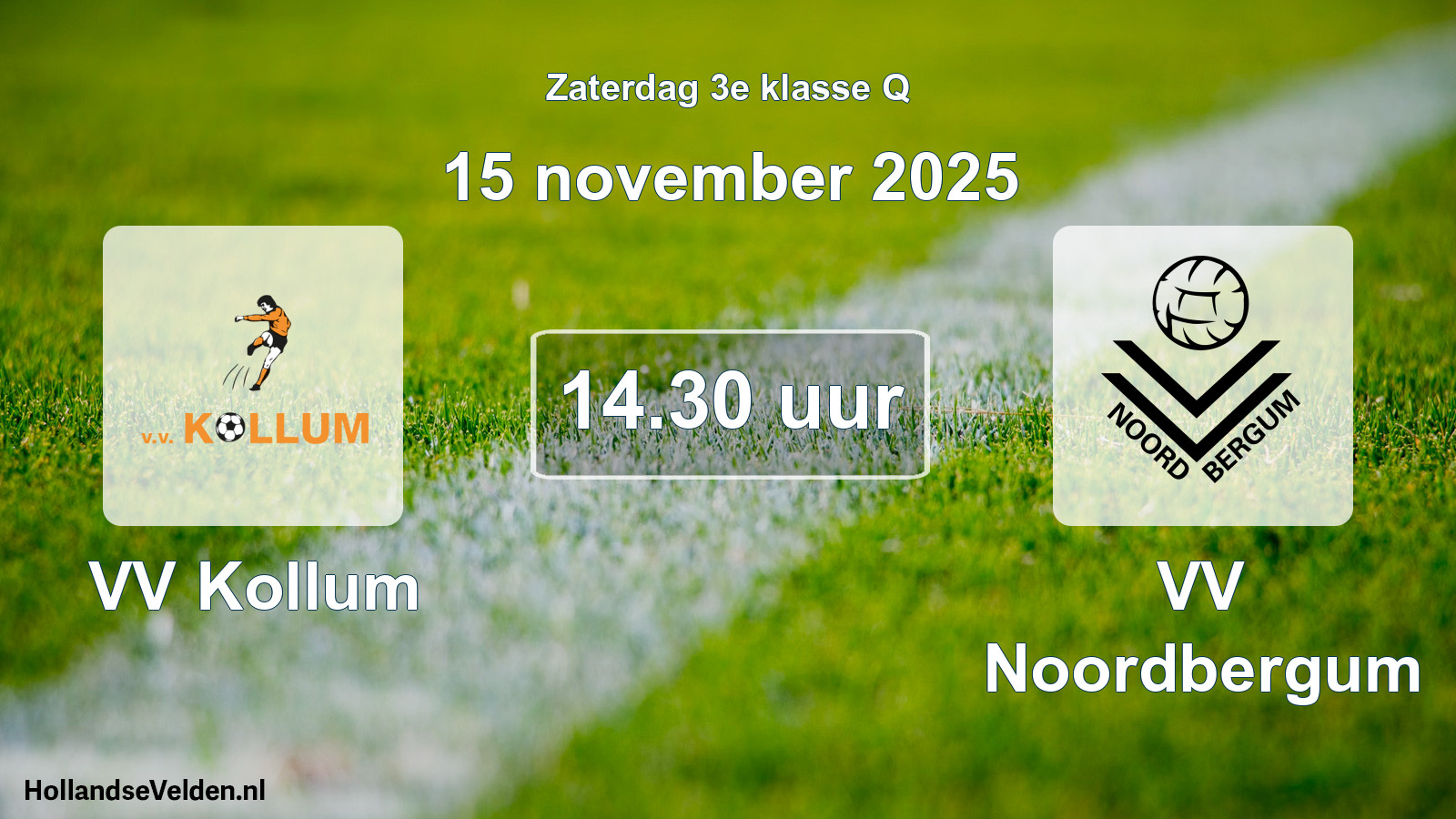 Scheduled Match: VV Kollum - VV Noordbergum (15 November 2025)