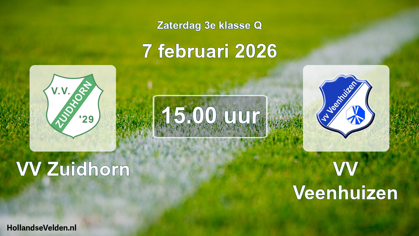 Scheduled Match: VV Zuidhorn - VV Veenhuizen (7 February 2026)