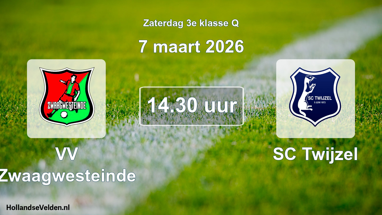 Scheduled Match: VV Zwaagwesteinde - SC Twijzel (7 March 2026)