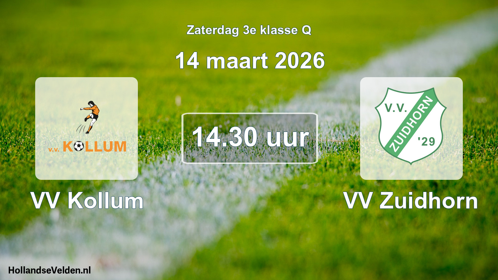 Scheduled Match: VV Kollum - VV Zuidhorn (14 March 2026)
