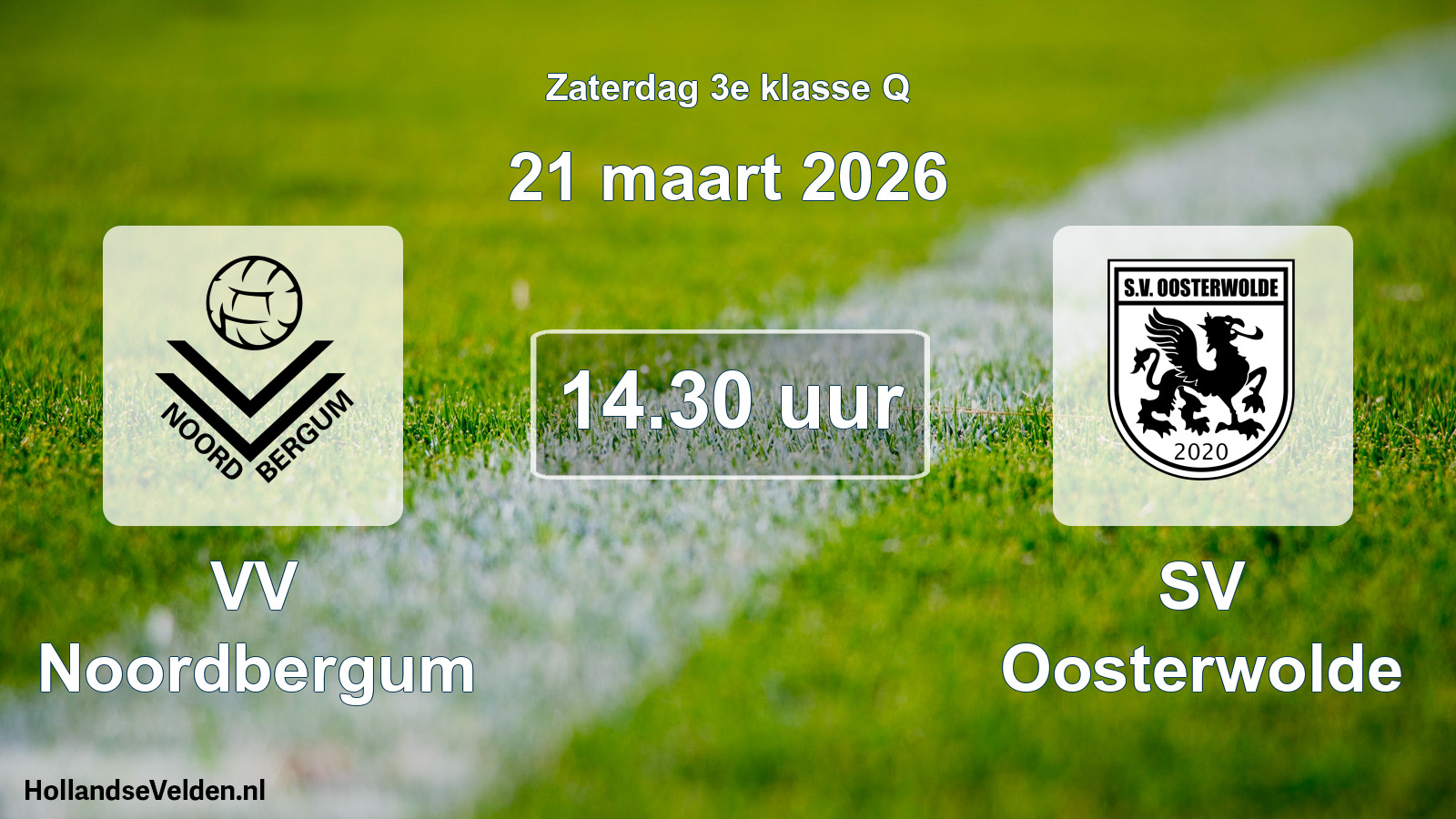 Scheduled Match: VV Noordbergum - SV Oosterwolde (21 March 2026)