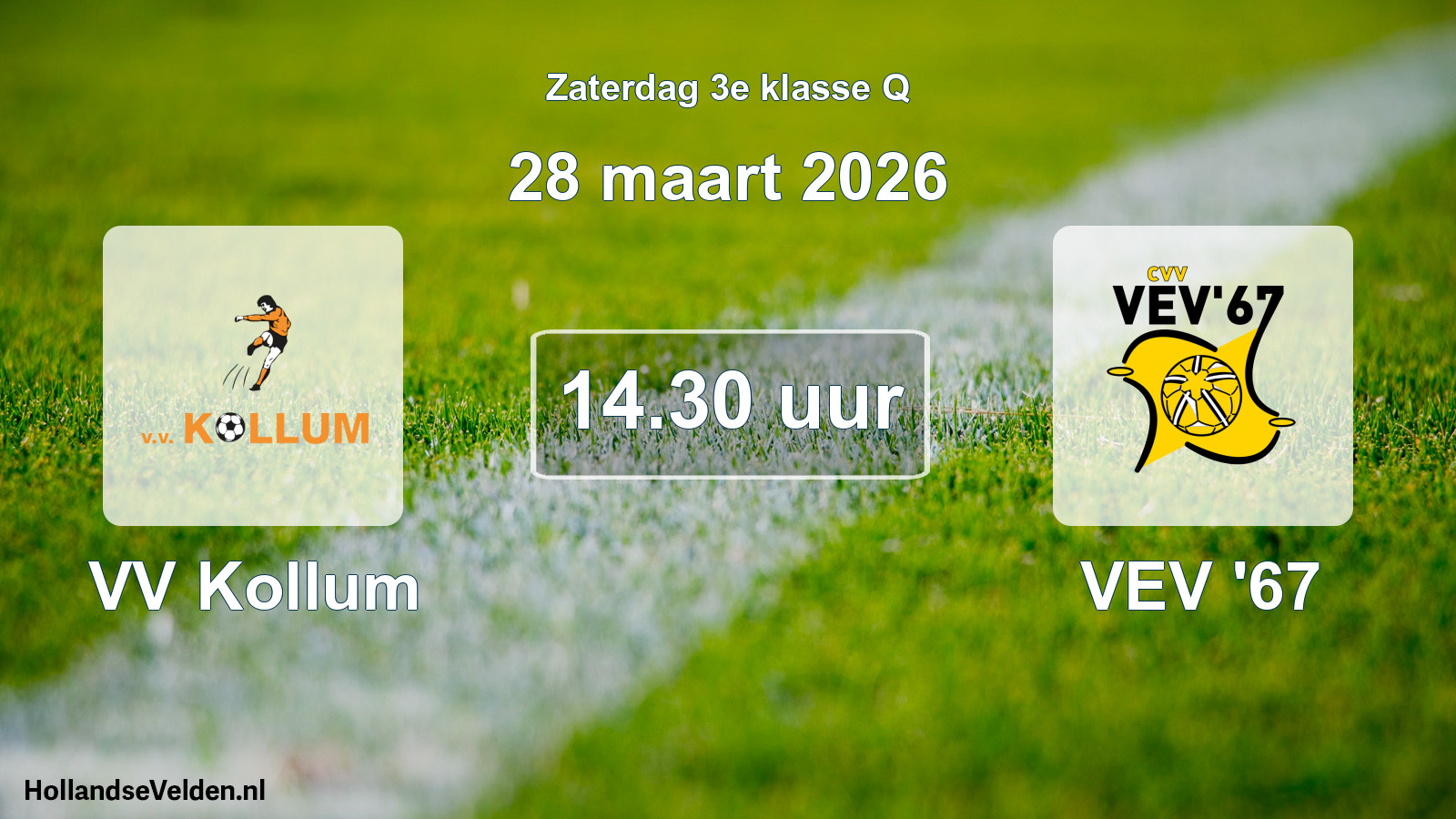 Scheduled Match: VV Kollum - VEV '67 (28 March 2026)
