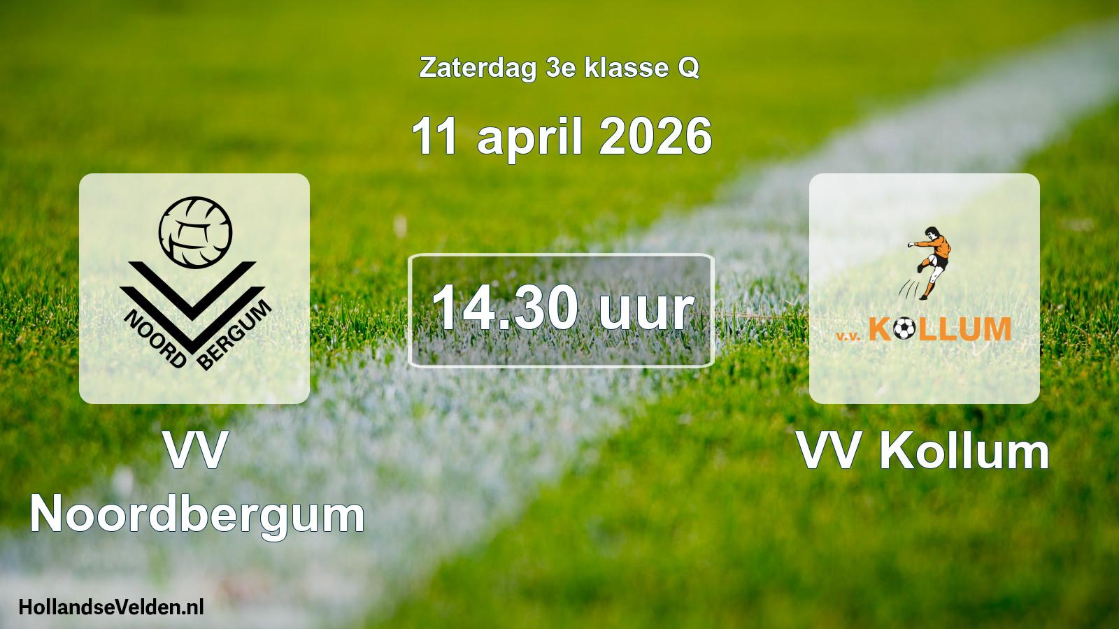 Scheduled Match: VV Noordbergum - VV Kollum (11 April 2026)