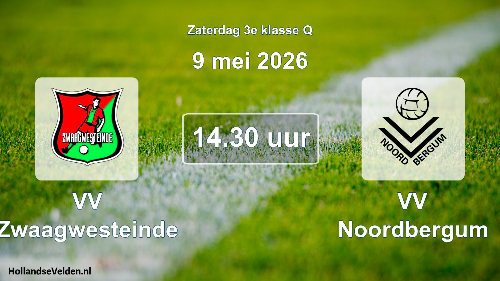 Scheduled Match: VV Zwaagwesteinde - VV Noordbergum (9 May 2026)