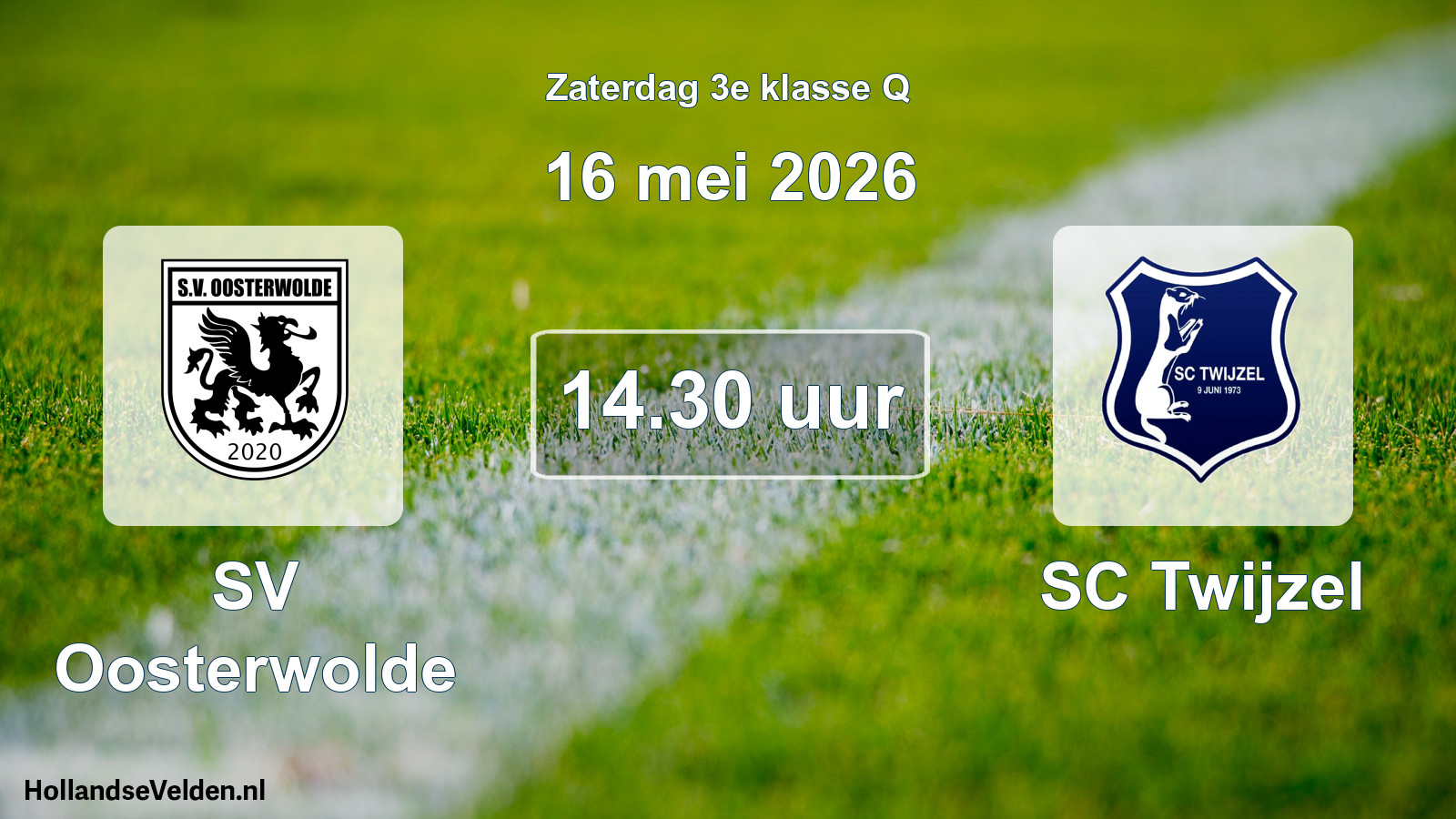 Scheduled Match: SV Oosterwolde - SC Twijzel (16 May 2026)
