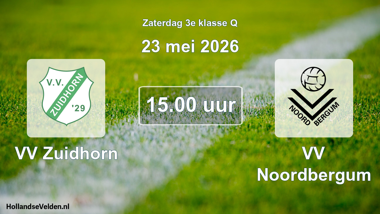 Scheduled Match: VV Zuidhorn - VV Noordbergum (23 May 2026)
