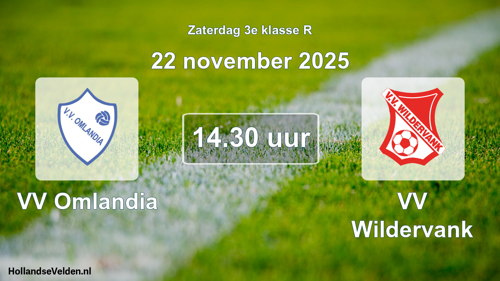 Scheduled Match: VV Omlandia - VV Wildervank (22 November 2025)