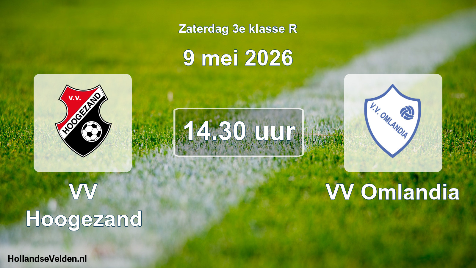 Scheduled Match: VV Hoogezand - VV Omlandia (9 May 2026)