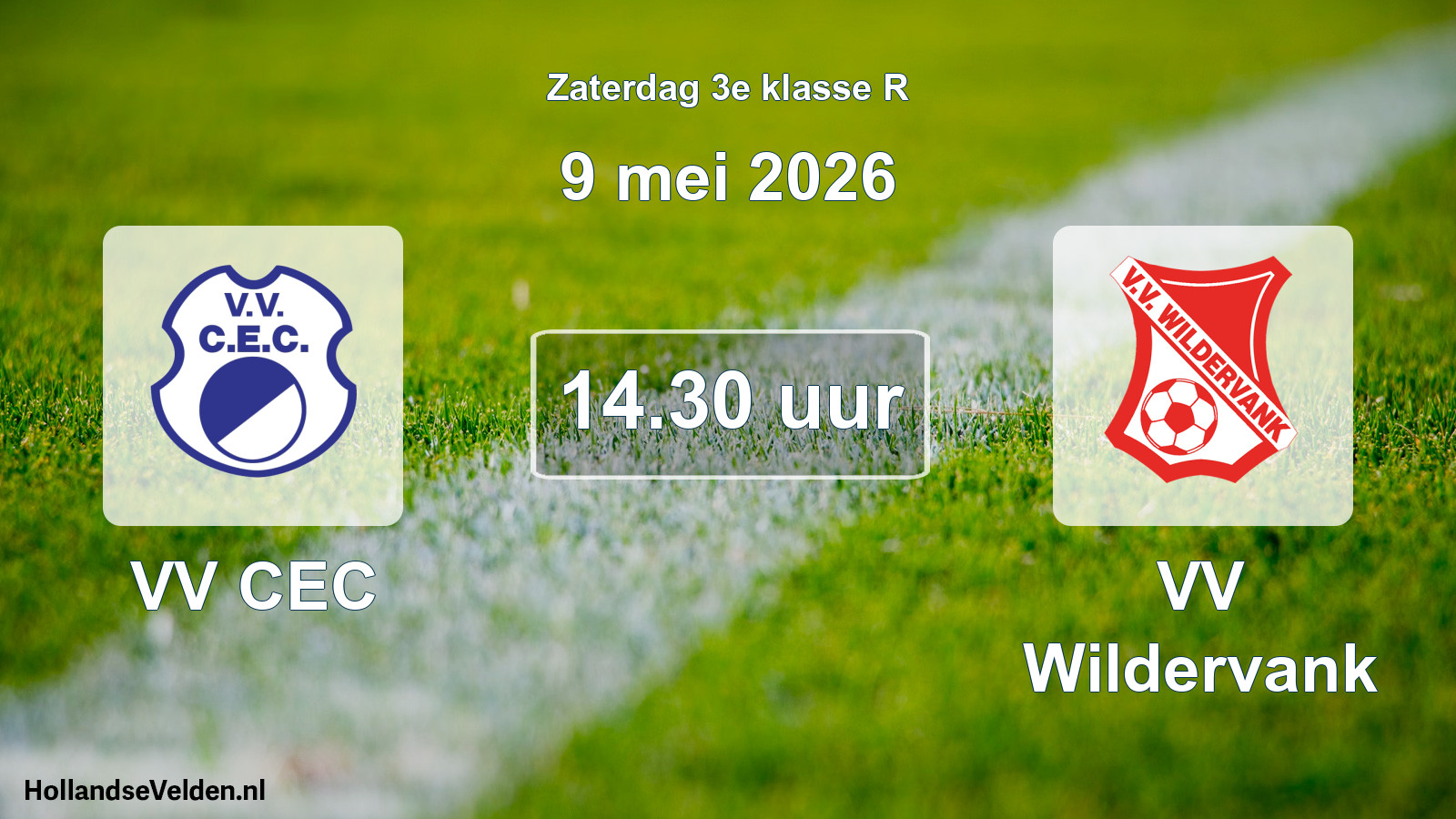 Scheduled Match: VV CEC - VV Wildervank (9 May 2026)