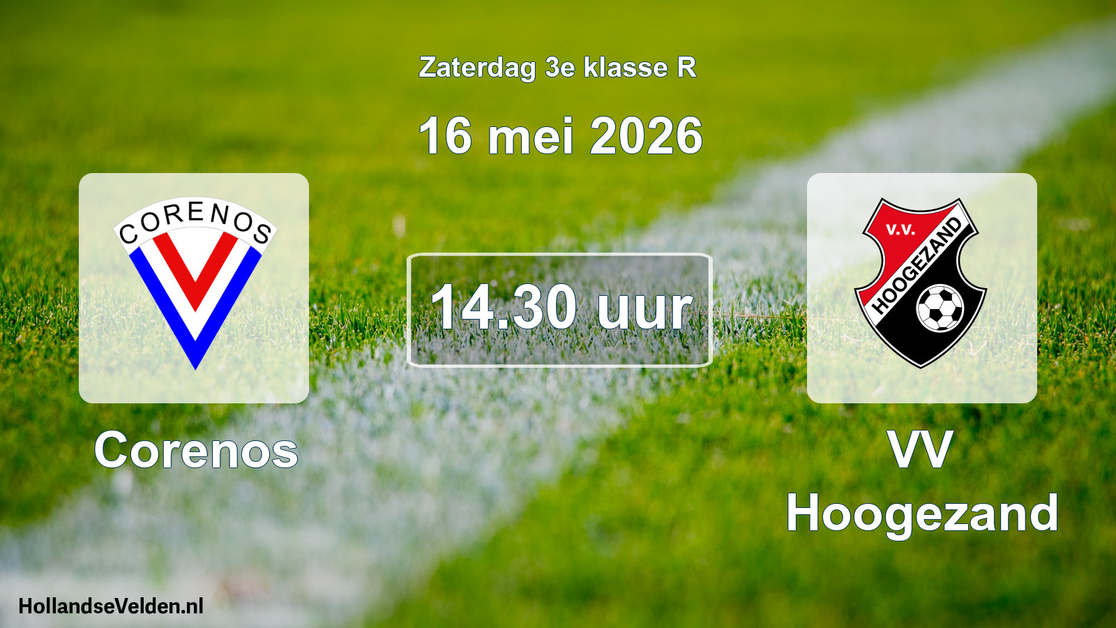 Scheduled Match: Corenos - VV Hoogezand (16 May 2026)