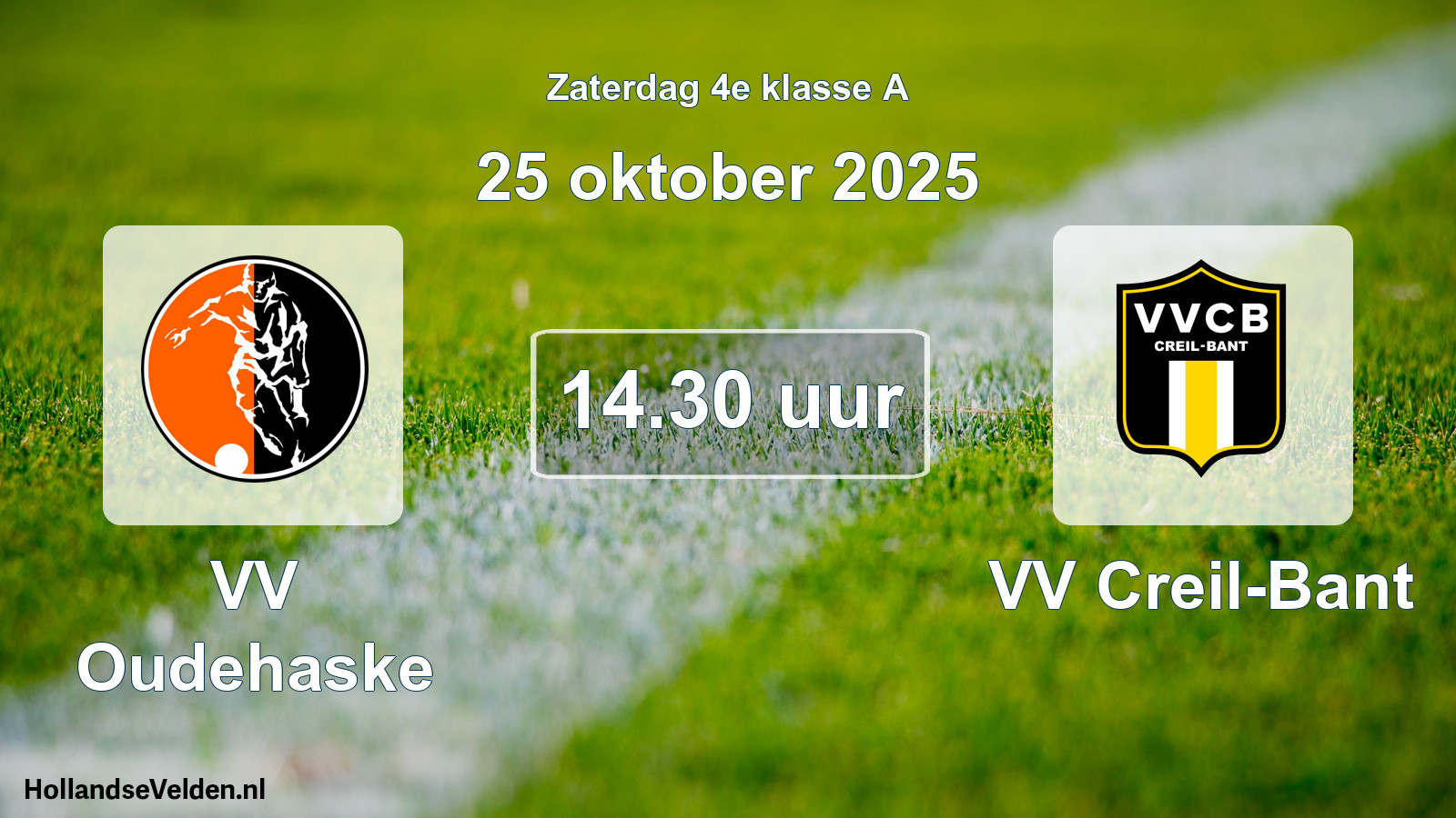 Scheduled Match: VV Oudehaske - VV Creil-Bant (25 October 2025)