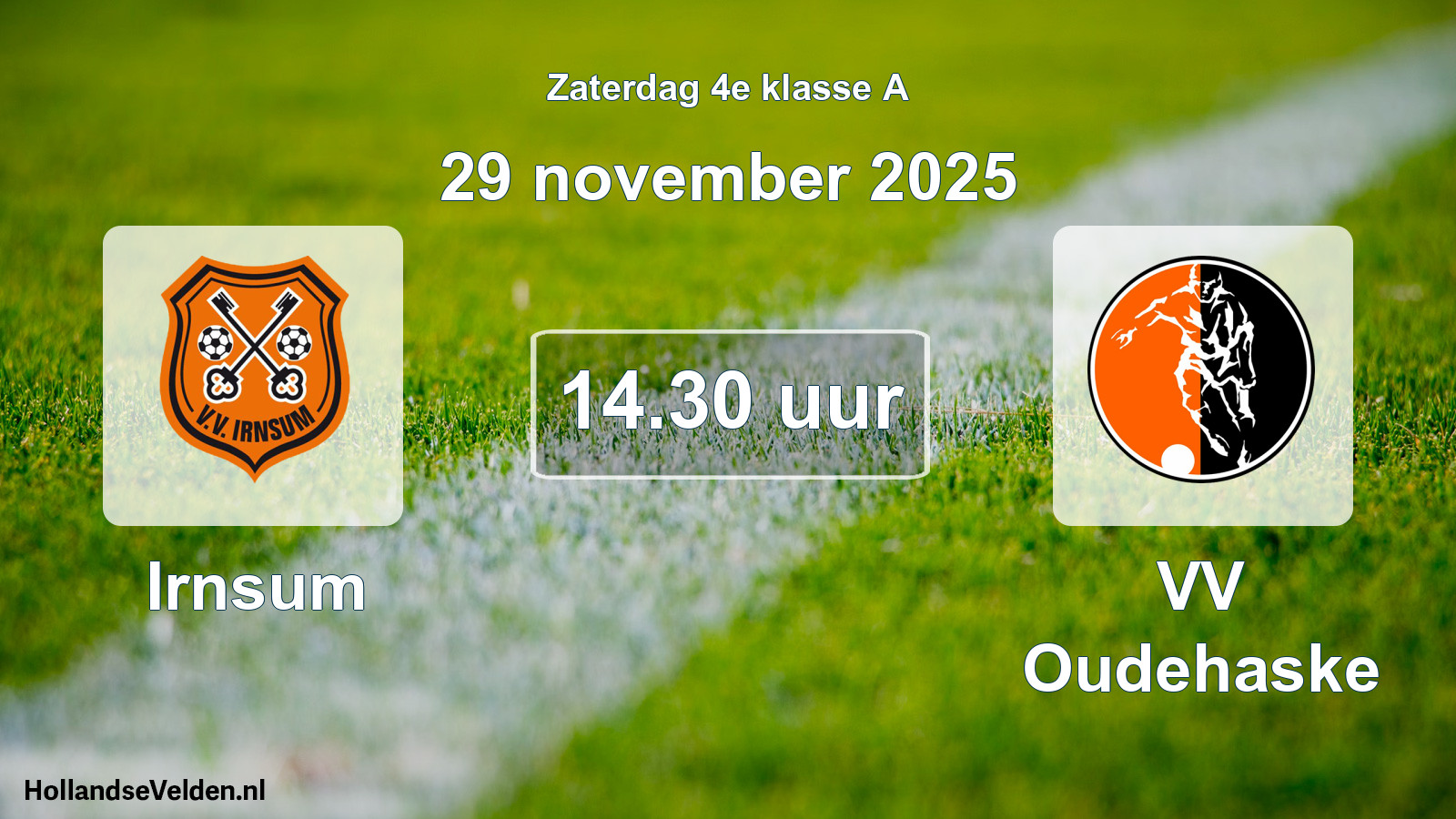 Geplande wedstrijd: Irnsum - VV Oudehaske (29 november 2025)