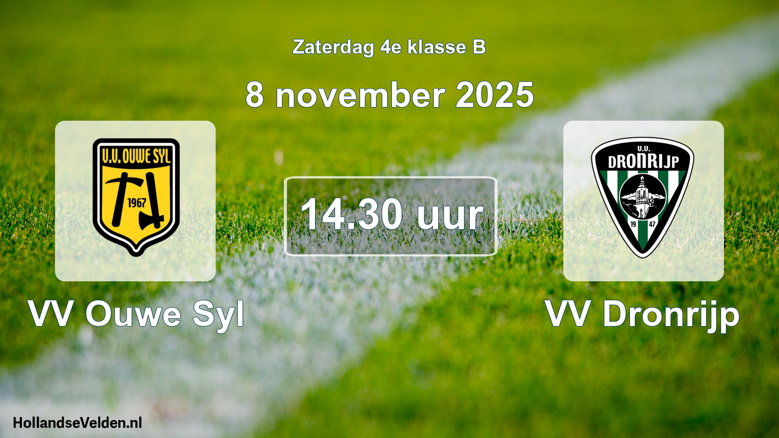 Scheduled Match: VV Ouwe Syl - VV Dronrijp (8 November 2025)