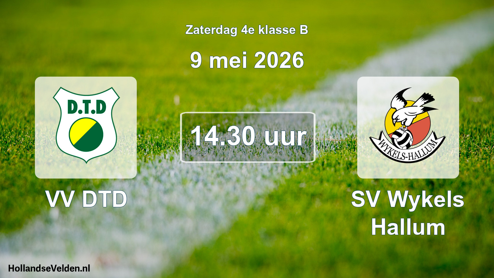Scheduled Match: VV DTD - SV Wykels Hallum (9 May 2026)