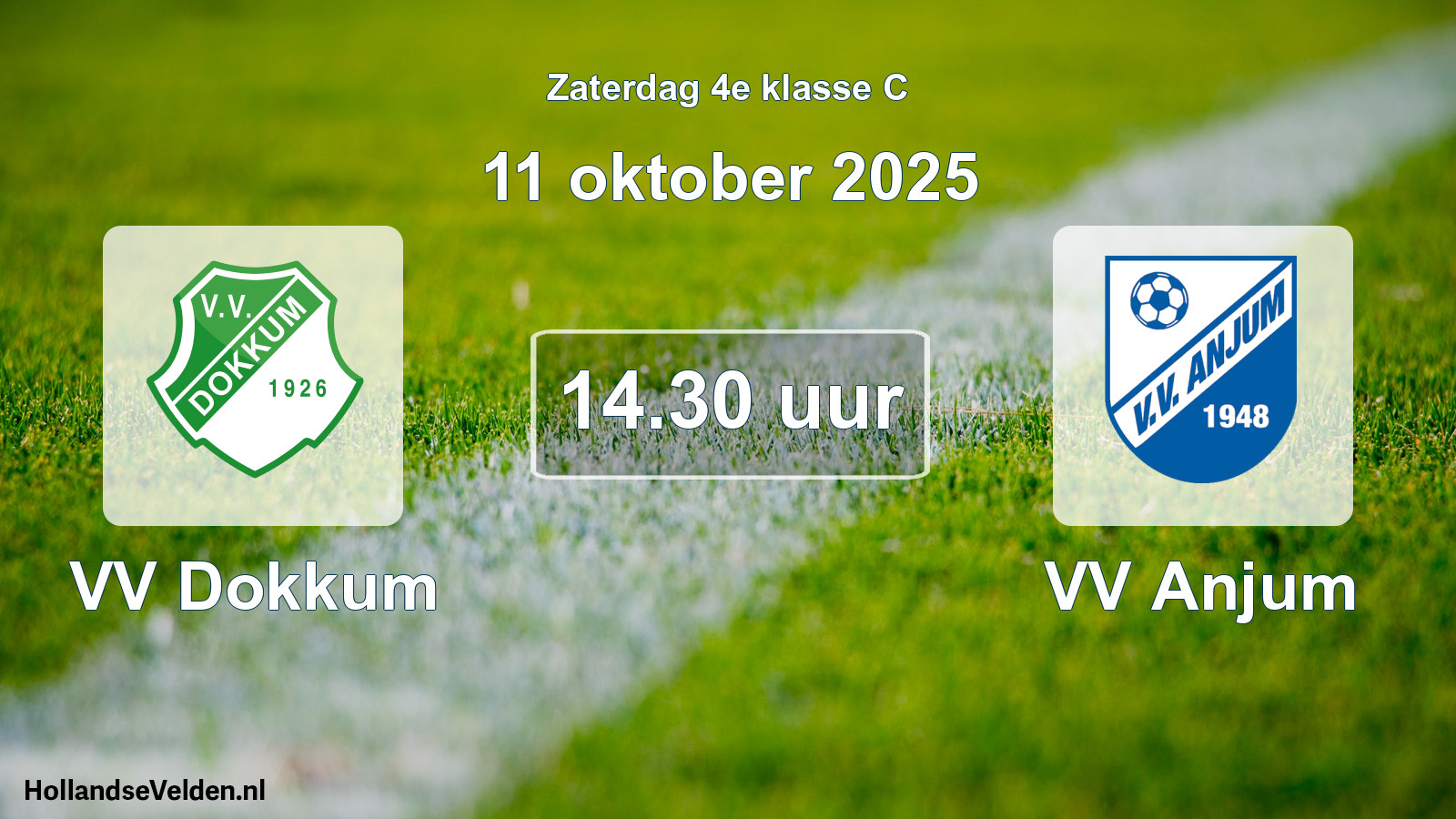 Geplande wedstrijd: VV Dokkum - VV Anjum (11 oktober 2025)