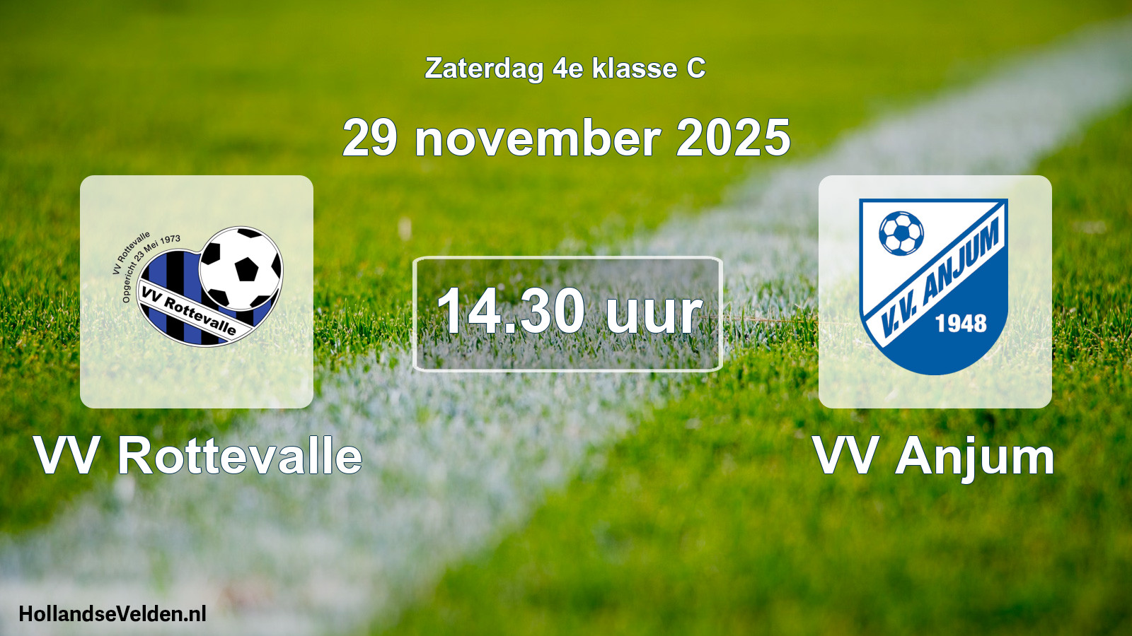 Scheduled Match: VV Rottevalle - VV Anjum (29 November 2025)