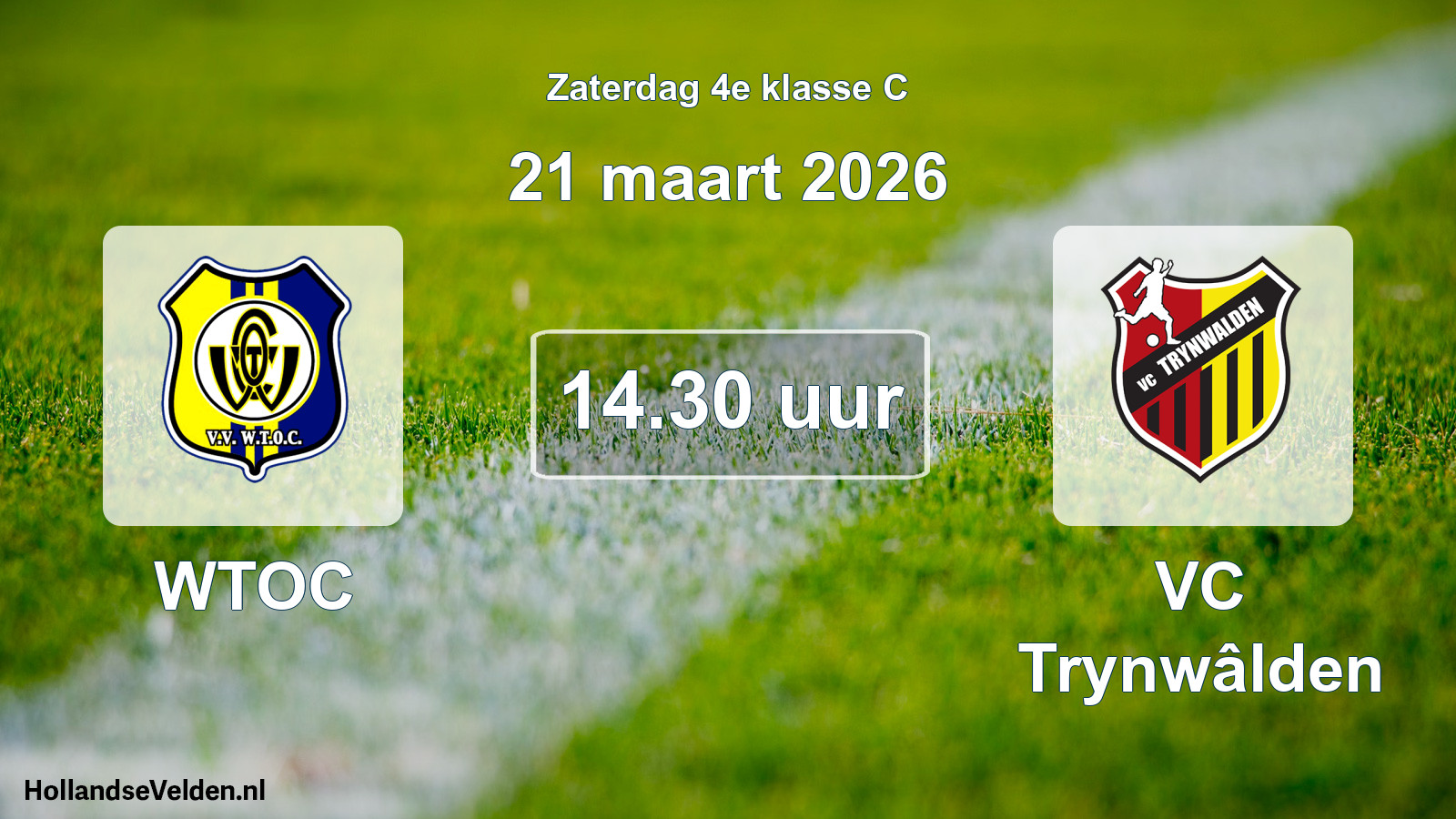 Geplande wedstrijd: WTOC - VC Trynwâlden (21 maart 2026)