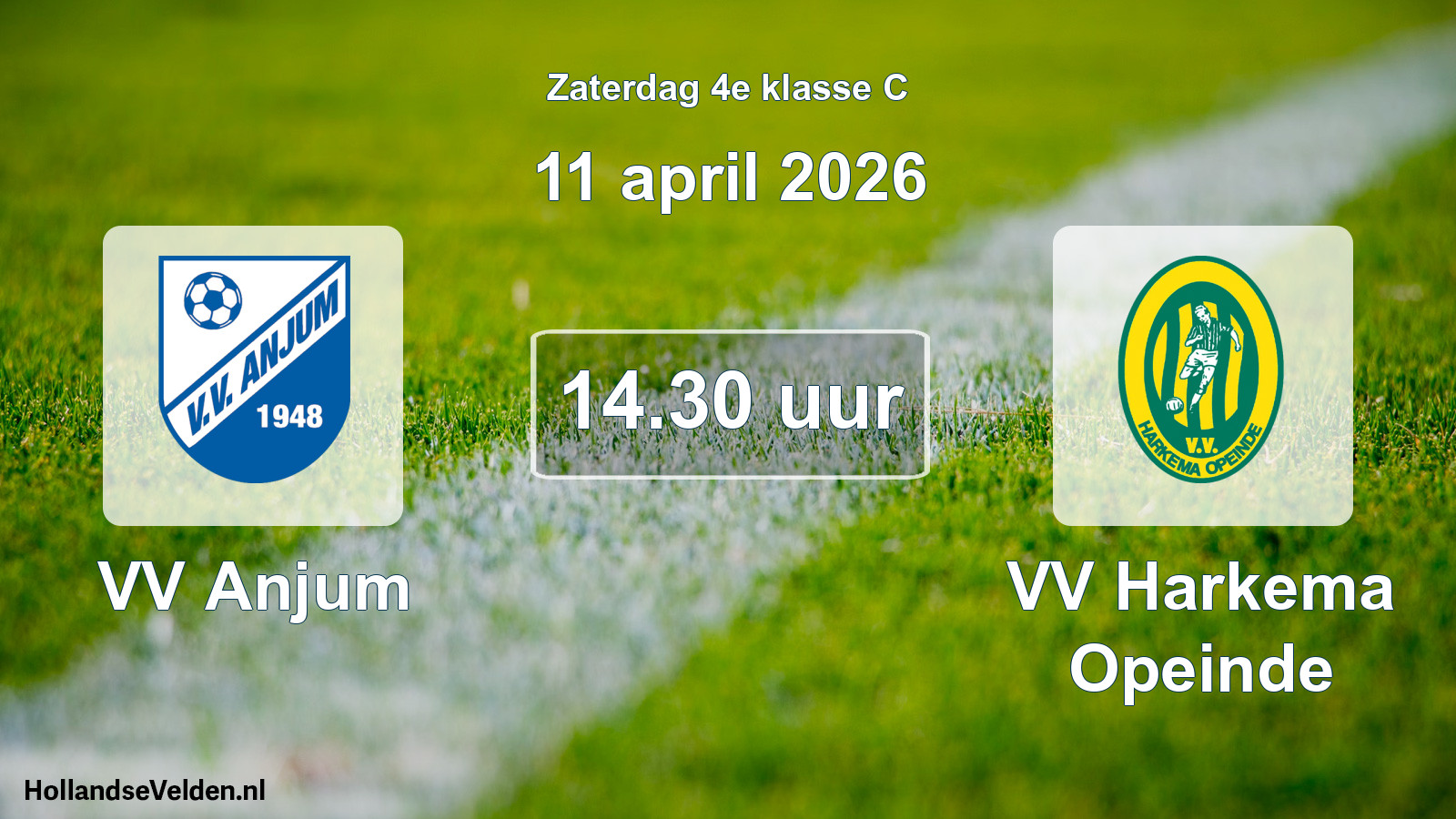 Scheduled Match: VV Anjum - VV Harkema Opeinde (11 April 2026)