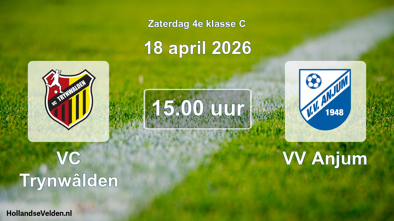 Scheduled Match: VC Trynwâlden - VV Anjum (18 April 2026)