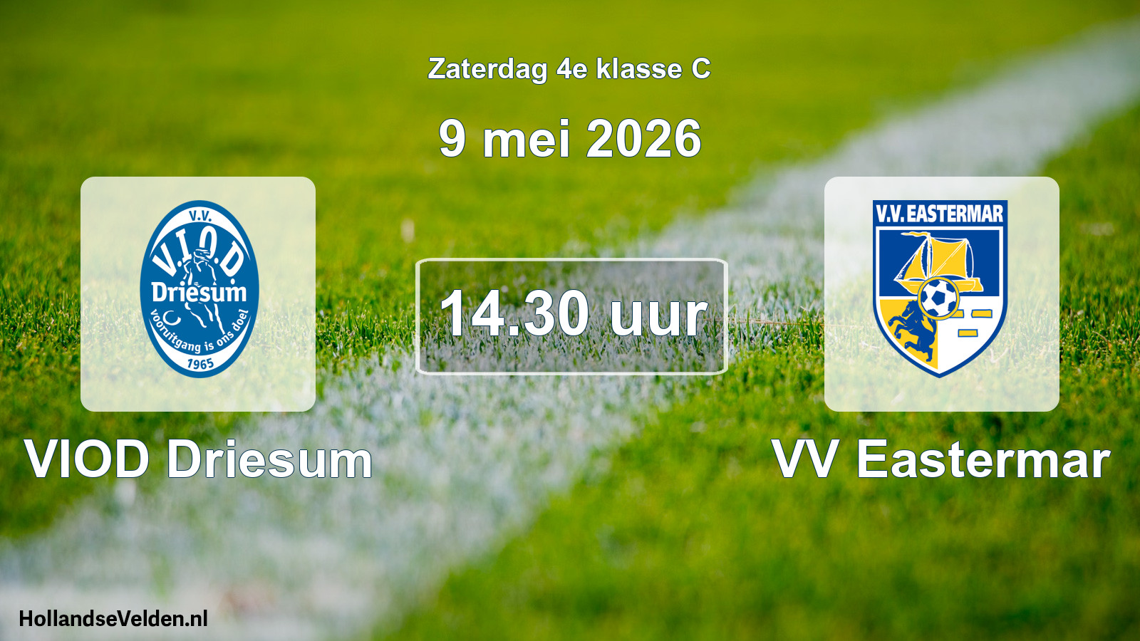 Geplande wedstrijd: VIOD Driesum - VV Eastermar (9 mei 2026)