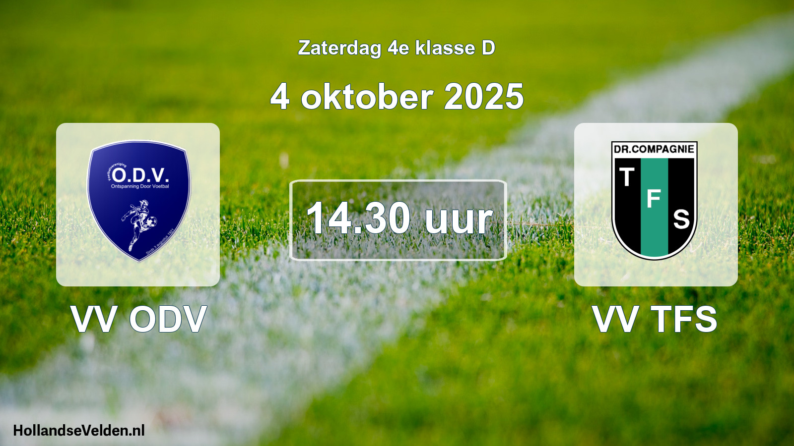 Scheduled Match: VV ODV - VV TFS (4 October 2025)