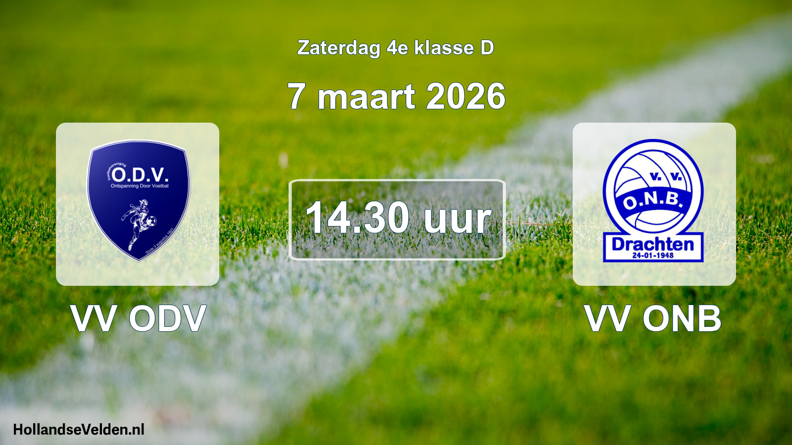 Scheduled Match: VV ODV - VV ONB (7 March 2026)
