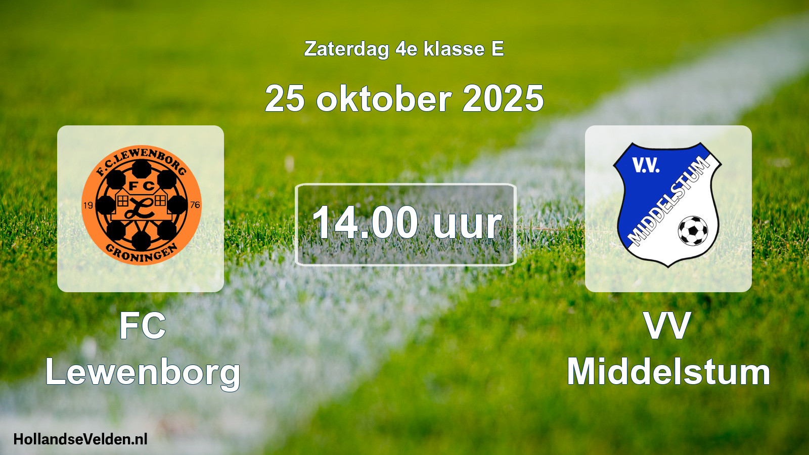 Scheduled Match: FC Lewenborg - VV Middelstum (25 October 2025)