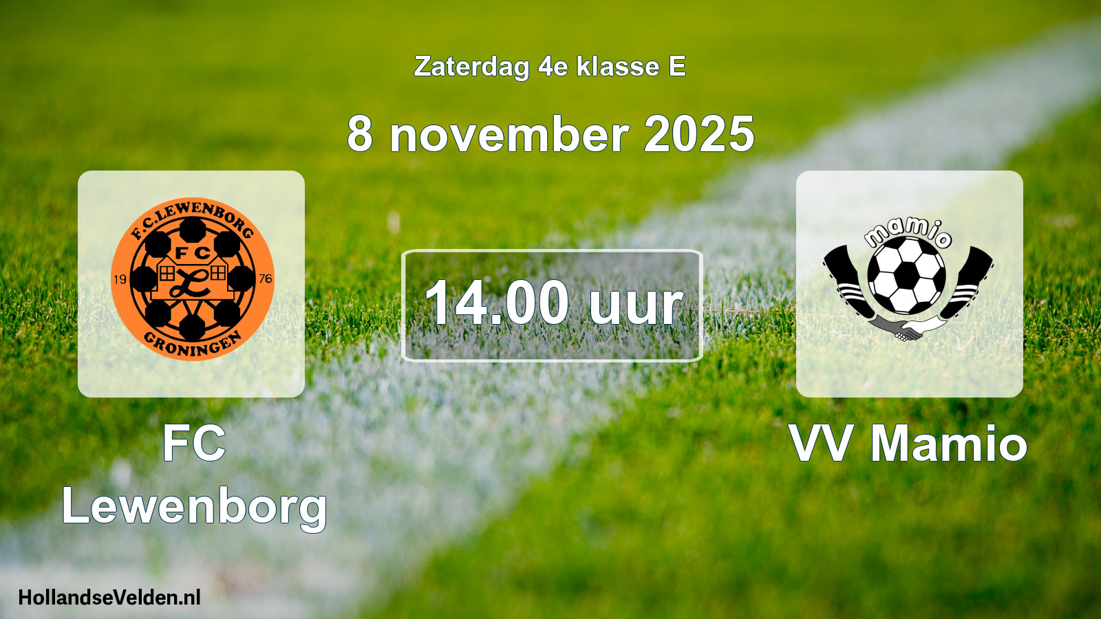 Scheduled Match: FC Lewenborg - VV Mamio (8 November 2025)