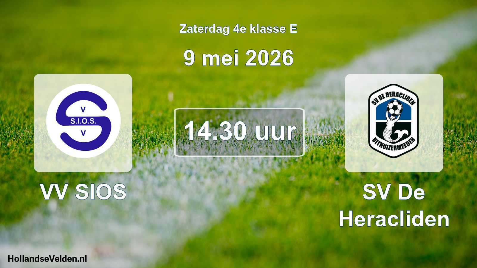 Scheduled Match: VV SIOS - SV De Heracliden (9 May 2026)