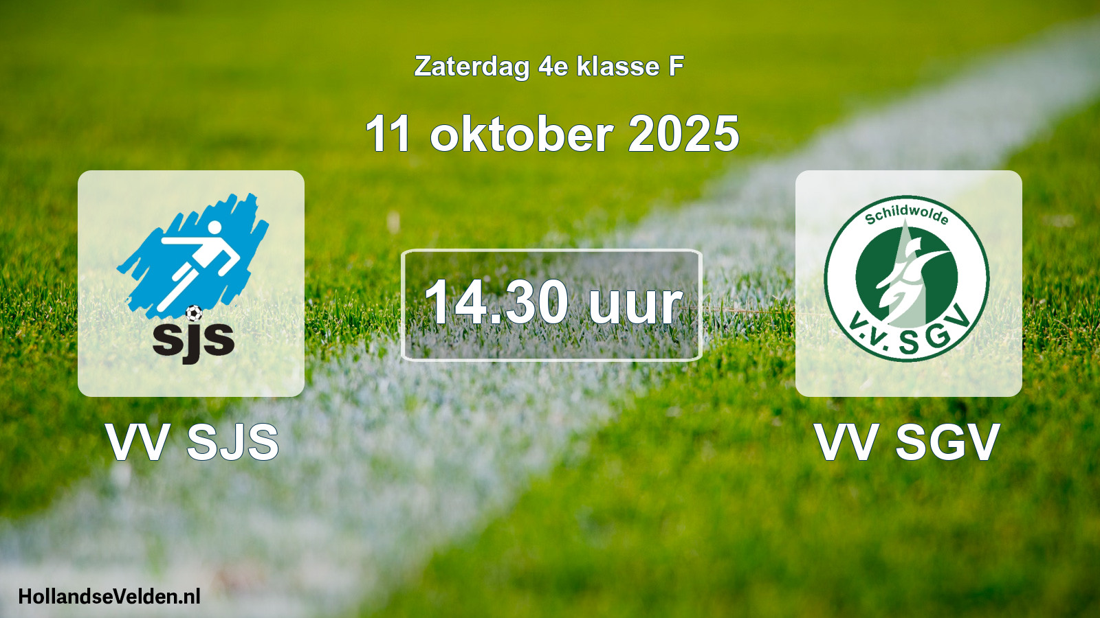 Scheduled Match: VV SJS - VV SGV (11 October 2025)