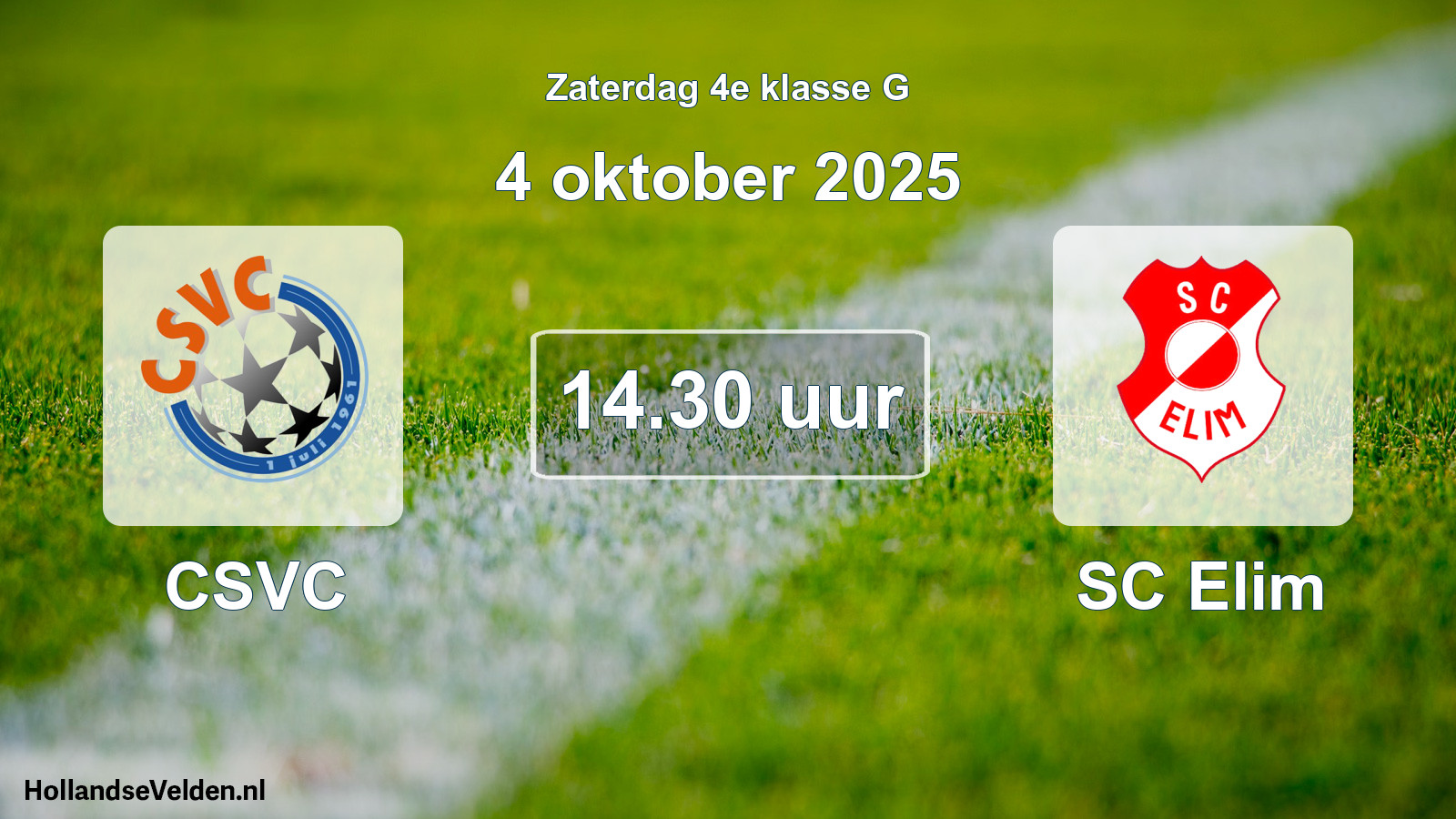 Scheduled Match: CSVC - SC Elim (4 October 2025)