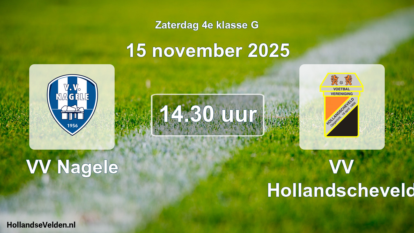 Scheduled Match: VV Nagele - VV Hollandscheveld (15 November 2025)