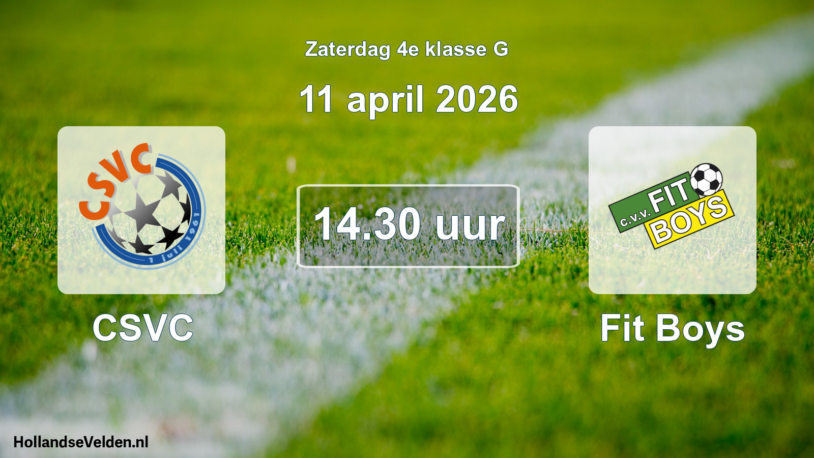 Scheduled Match: CSVC - Fit Boys (11 April 2026)