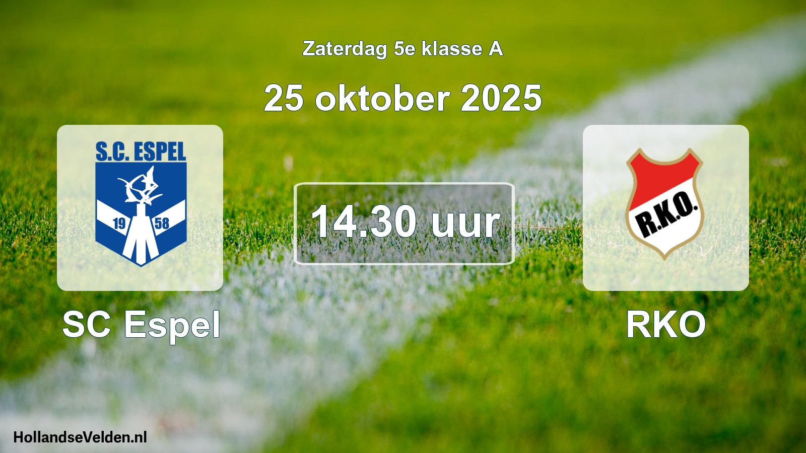 Scheduled Match: SC Espel - RKO (25 October 2025)